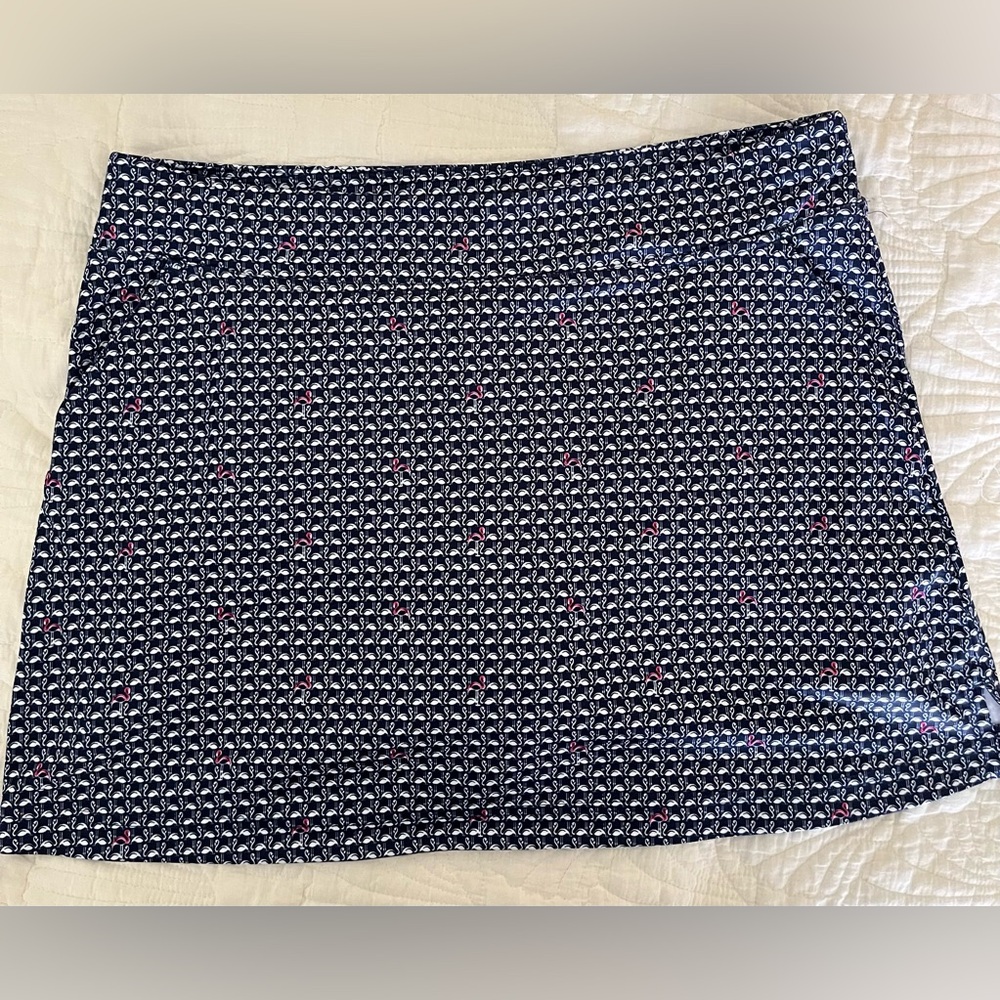 XL Callaway Navy and White Flamingo 🦩 Patterned Skort - so cute!